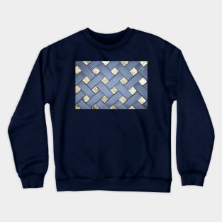 Abstract Lattice Pattern Crewneck Sweatshirt